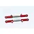 GPM Red Aluminium Rear Upper Adjustable Turnbuckles 2Pcs SLA057-R
