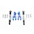 GPM Blue Aluminium Front Sway Bar Arms w/ Stainless Steel Turnbuckles 4Pcs UDR312FS-B