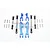 GPM Blue Aluminium Front & Rear Sway Bar Arms w/ Stainless Steel Turnbuckles 8Pcs UDR312FRS-B