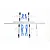 GPM Stainless Steel Front & Rear Sway Bars w/ Steel Turnbuckles & Blue Aluminium Sway Bar Arms 11Pcs SUDR312FRS-B