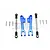 GPM Blue Aluminium Rear Sway Bar Arms w/ Stainless Steel Turnbuckles 4Pcs UDR312RS-B