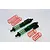 GPM Black Aluminium 210mm Adjustable Piggyback Shocks 2Pcs TXM12170-BK-G