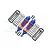 GPM Blue Aluminium 87mm Front Adjustable Shocks 2Pcs RUS087F-B-OR