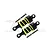 GPM Black Aluminium 50mm Adjustable Shocks 2Pcs for Tamiya TT-01 TT050-BK-Y-BEBK