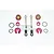 GPM Red Aluminium Front Shock Rebuild Kit w/o Shock Bodies MAS100F/KIT-R