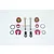GPM Red Aluminium Rear Shock Rebuild Kit w/o Shock Bodies MAS110R/KIT-R