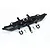 GPM Black Aluminium Rear Bumper w/ D-Rings & Drop Hitch TRX4330RA-BK
