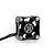 Surpass Silver & Black Aluminium Case High Speed Cooling Fan 30x30x10mm SUR-360003-14