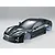A glossy black 1/10 scale RC Corvette GT2 body shell, pre-painted with detailed headlights and decals on a plain white background.