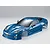 A metallic blue Killerbody 1/10 scale Corvette GT2 RC car body shell shown from a high angle against a plain white background.