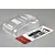 Clear polycarbonate RC truck hood and fender accessory set with decal sheet and adhesive strips by Killerbody.