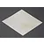 A square sheet of silver-coloured stainless steel mesh with a uniform pattern of small circular holes, set against a dark grey background.