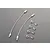 Killerbody 120mm metal body ropes and four R-clips arranged on a grey surface.