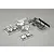 Killerbody 1/10 scale Lancia Delta HF Integrale 16V plastic parts set including chrome-plated and black plastic components on sprues.