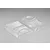 Two clear, unpainted polycarbonate RC car body modification parts set against a plain light grey background.