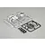 Killerbody 1/10 Alfa Romeo 75 Turbo Evoluzione plastic parts set including chrome-plated and black molded components on sprues.
