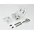 Killerbody 1/10 scale plastic parts set for 2010 Alfa Romeo Giulietta, including chrome-plated and black plastic components on sprues.