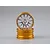 Two Killerbody 1.9 inch RC car rims with a gold outer barrel and a silver multi-spoke face, stacked against a plain grey background.