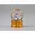 Two Killerbody 1.9 inch RC car rims with a gold outer barrel and silver five-spoke face, stacked on a grey background.