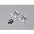 Killerbody 1/10 Silver Aluminium Rear Wing Mount 48115LSL
