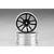 Killerbody 1.9" Black Aluminium Dual Spoke Rims 2Pcs 48490BLK