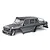 Traxxas TRX-6 Mercedes Benz G 63 AMG 6x6 Silver Painted Body Shell w/ Scale Parts 8825X