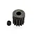 A black metal 13-tooth 48-pitch pinion gear with a small grub screw, shown against a white background.