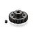 A black metal 37T 48P pinion gear with a grub screw, shown against a white background.