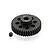 A black metal 41T pinion gear with 48P pitch markings and a separate grub screw on a white background.