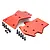 Rovan 5IVE-T Red Aluminium Front & Rear Chassis Skid Plates w/ Mounting Hardware 87076A