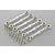 Rovan Silver Aluminium 5IVE-T Gen2 Steering Linkage & Front or Rear Upper Suspension Arms Set 871403