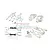 GPM Silver Aluminium X-Maxx Suspension & Drive Train Upgrade Set 52Pcs TXM54551921-S