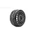A single Jetko 1/8 scale GT Vertex RC car tyre mounted on a black multi-spoke radial rim against a white background.