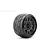 A single Jetko 1/8 scale Super Sonic tyre mounted on a black multi-spoke wheel against a white background.