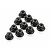 Losi Silver Aluminium 5mm Flanged Serrated Nyloc Nuts 10Pcs LOS235015