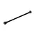 A black steel universal drive shaft for an RC vehicle, shown against a plain white background.