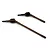 Yeah Racing Spring Steel Front Driveshafts 2Pcs - Brown AXSC-089