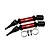 GPM Red Carbon Steel & Aluminium Universal CVD Drive Shafts 2Pcs MAVE098FRS-R