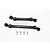 Two black steel GPM universal CVD drive shafts with four small grub screws on a white background.