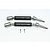 GPM Black Steel & Aluminium Rear Universal CVD Drive Shafts 2Pcs SXO1277RHA-BK
