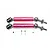 GPM Red Hardened Steel & Aluminium Rear Universal CVD Drive Shafts 2Pcs w/ Spring Steel Wheel Hexes SRUS41277RH-R