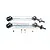 GPM Silver Hardened Steel & Aluminium Rear Universal CVD Drive Shafts 2Pcs w/ Spring Steel Wheel Hexes SRUS41277RH-S