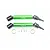 GPM Green Steel & Aluminium Front or Rear Universal CVD Drive Shafts 2Pcs MAB108FRS-G