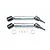 GPM Grey Silver Steel & Aluminium Front or Rear Universal CVD Drive Shafts 2Pcs MAB108FRS-GS