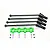 GPM Harden Steel Traxxas 8S X-Maxx Front & Rear CVD Complete Set w/ Green Aluminium Hexes TXM8170N/2-G
