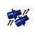GPM Blue Aluminium ARRMA Kraton, Talion & Outcast +13mm Wheel Hex Extension 2Pcs ARR010/+13MM-B