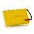 A yellow 7.2V 400mAh Ni-Cd battery pack with a red connector, isolated on a white background.