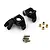 Yeah Racing 1/10 Axial SCX10 Early Ford Bronco Black Aluminium Steering Hubs AXSC-085