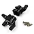 Yeah Racing 1/10 Axial SCX10 Early Ford Bronco Black Aluminium C-Hubs 2Pcs AXSC-086