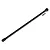 A black plastic center driveshaft for an RC car, shown diagonally with a small metal grub screw included.